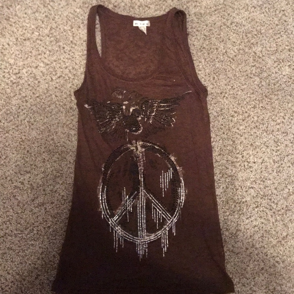Brown Tank top